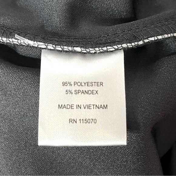 Nina Leonard Tummy Smoothing Pants Black White Pinstripe PETITE Size 3X New! - Picture 6 of 9